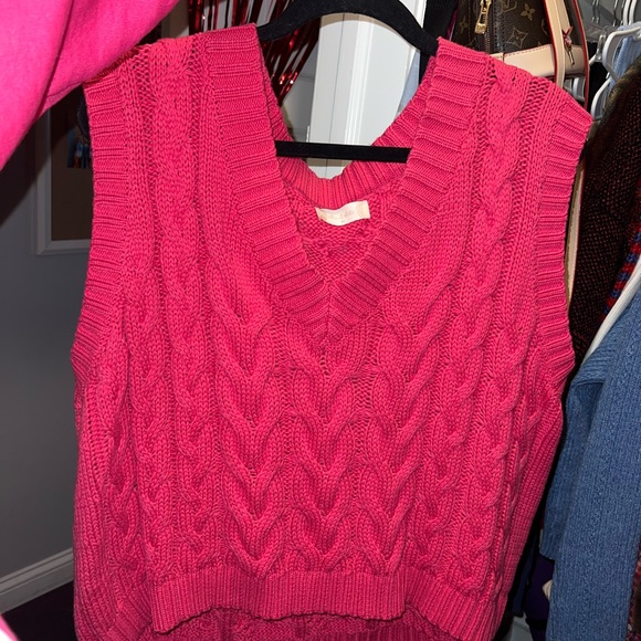 altard state pink sweater vest - Picture 1 of 4